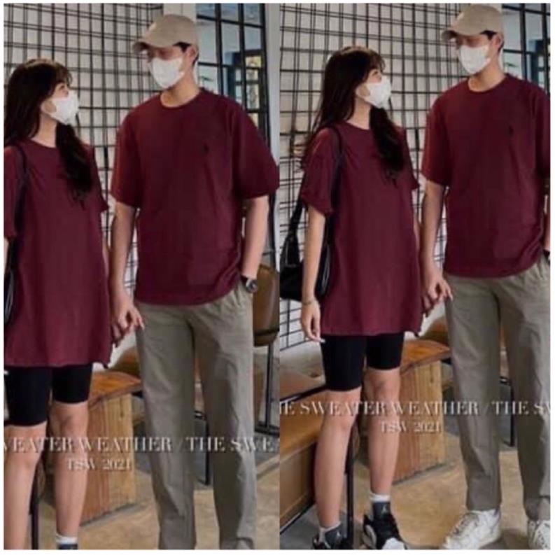 [NEW] Áo Thun Thêu Hình Nhỏ Basic Oversixe,Phông Tay Lỡ Thêu Hình Ngựa Form Rộng Nam Nữ( Hàng Sẵn)