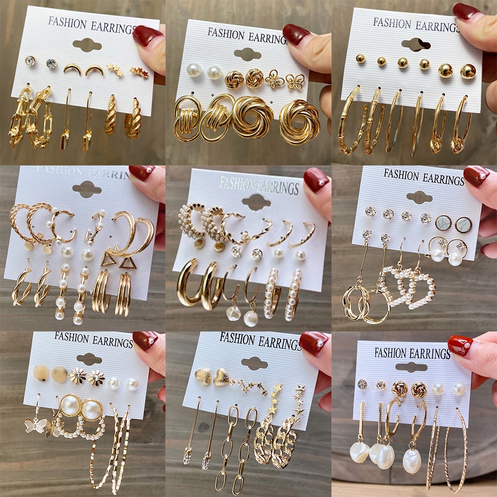 Bộ khuyên tai tạo hình độc đáo thời trang cho nữ