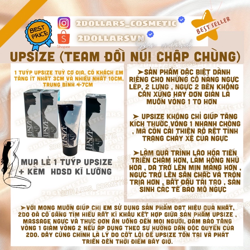 Kem Massage Nở Ngực Upsize 50ml