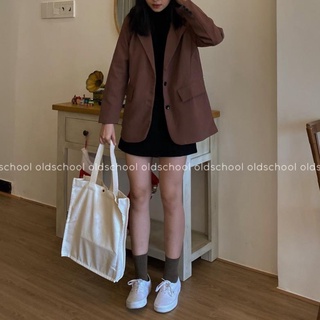 Áo blazer hàn quốc 2 lớp túi nắp chất lượng