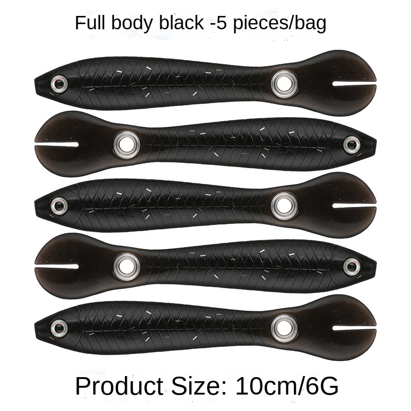 Mới Set 5 Mồi Câu Cá Nhân Tạo Mềm 100mm 6g