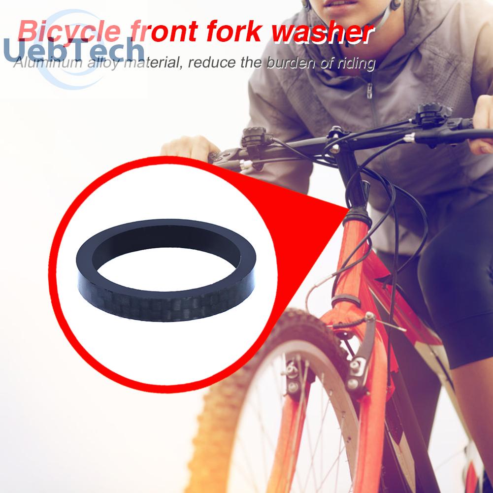 Vòng Đệm Phuộc Trước Bằng Sợi Carbon 28.6mm Cho Xe Đạp Uebtech RISK