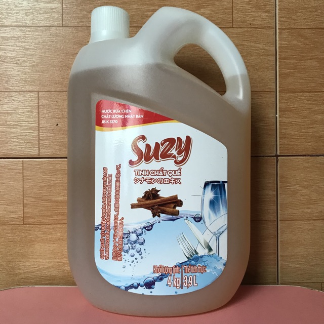 Nước rửa chén bát Suzy 4kg chất lượng NHẬT BẢN hương Quế