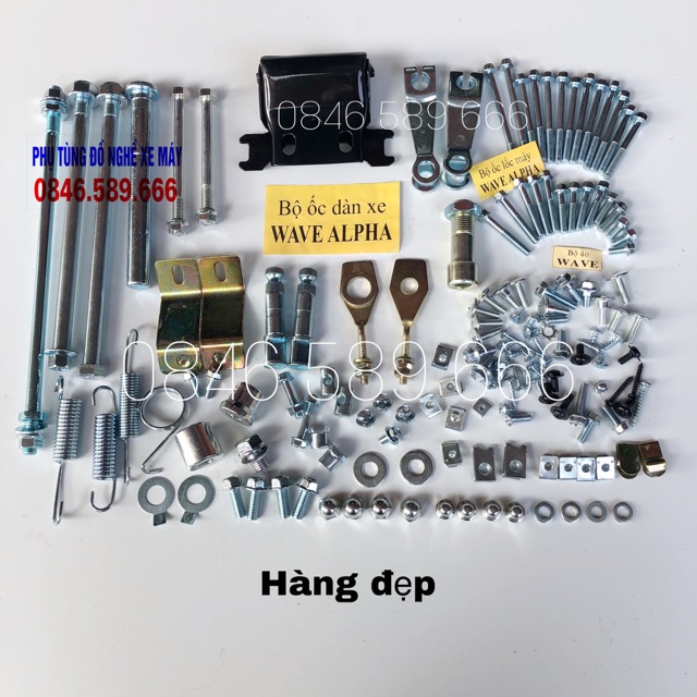 Bộ Ốc Vào Xe Wave Alpha Hàng Đẹp Trọng Đại Xe Máy