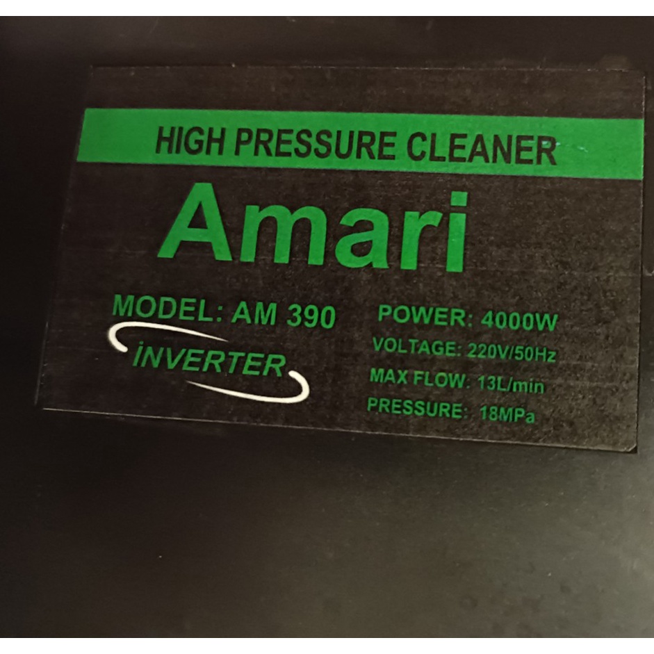 Máy Rửa Xe Cao Áp Amari  Am 390 - 4000W  áp lực xịt  18Mpa
