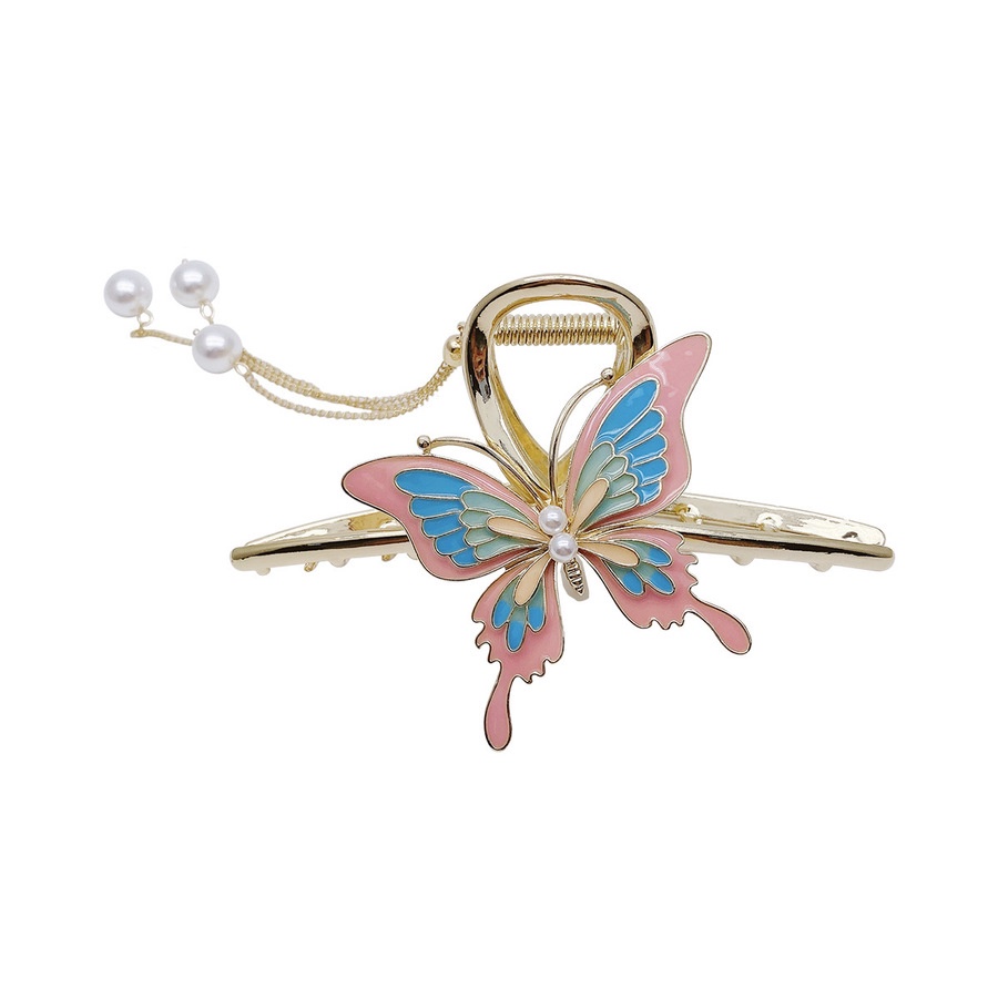 Kẹp Tóc Bướm Đính Ngọc Trai Thời Trang