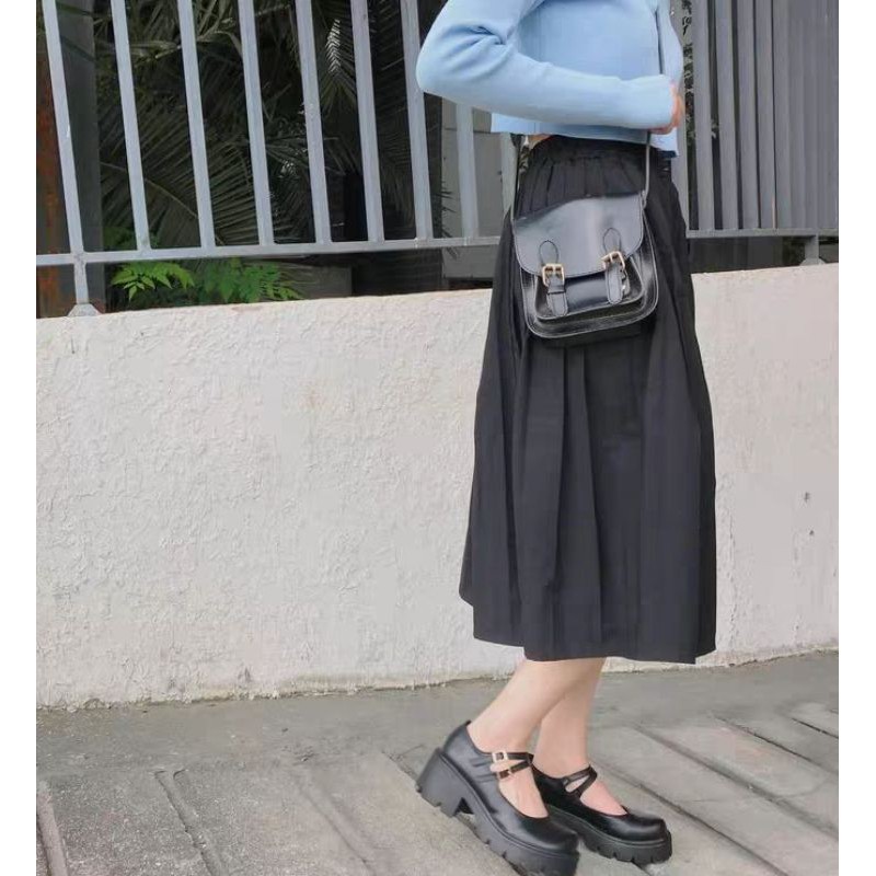 [Sẵn đen bóng 39] Giày búp bê lolita đế răng cưa | BigBuy360 - bigbuy360.vn