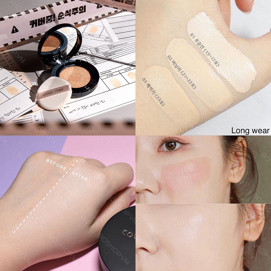 PHẤN NƯỚC A'PIEU COVER PANG LONGWEAR CUSHION 15G (KÈM 1 REFILL) CHÍNH HÃNG - 7845