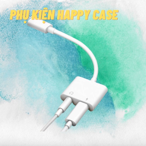 (KẾT NỐI BLUETOOTH) Jack chuyển đổi 2 cổng vừa nghe nhạc vừa sạc, tai nghe chân tròn 3.5