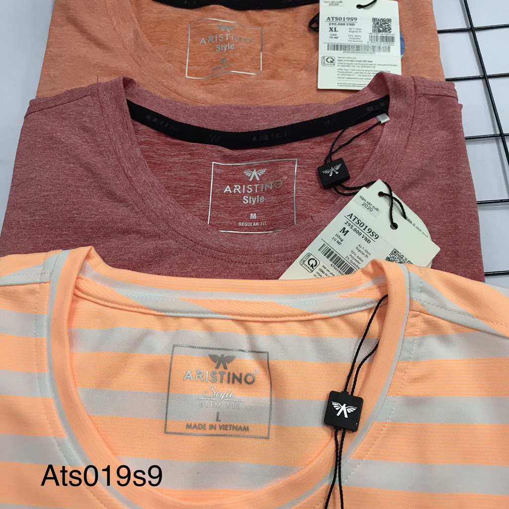 Áo thun nam thể thao ARISTINO chất thun lạnh (Ats009s9-ats019s9)- slim