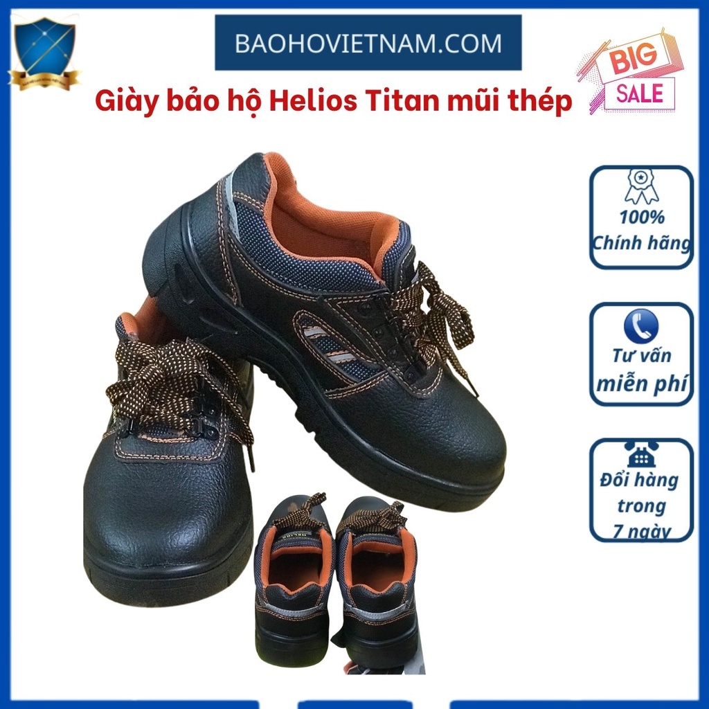 Giày bảo hộ lao động Helios Titan mũi thép, chống đinh, dầu,nước, trơn trượt, siêu bền
