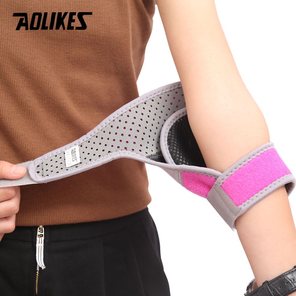 AOLIKES Cặp đệm bảo vệ khuỷu tay chống rơi cho bé khi chơi thể thao
