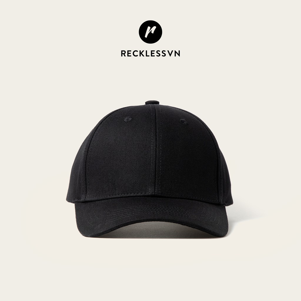 [Mã LT50 giảm 50k đơn 250k] Nón Bóng Chày Lưỡi Trai Màu Trơn Reckless Signature Ballcap Vải Kaki Cotton