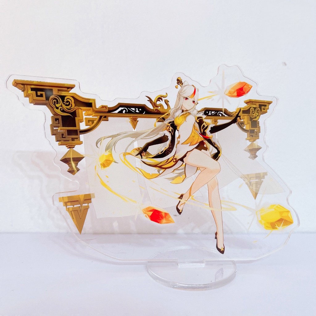 Mô hình standee genshin impact nhiều mẫu có nền nhân vật game Hutao, Zhongli, Miko, Raiden Shogun...v.v
