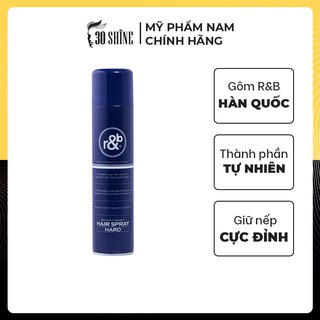 GÔM XỊT TÓC R&B HAIR SPRAY HARD THẢO DƯỢC TRỊ LIỆU 330ML KOREA (CỨNG)