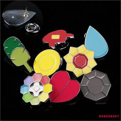 Set 8 Huy Hiệu Cài Áo Hoạt Hình Pokemon