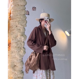 Áo BLAZER 2 lớp 6041 - Ảnh thật JUNclothing