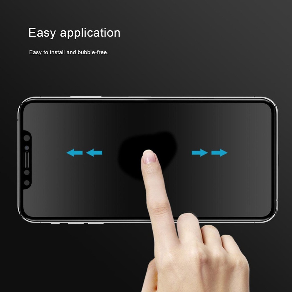 Dán kính cường lực chống nhìn trộm dành cho iPhone XS MAX Nillkin AP+ MAX bảo vệ sự riêng tư