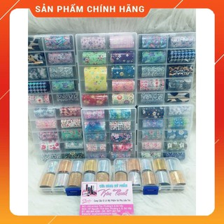 Giấy Foil Trang Trí Móng set 10 ô