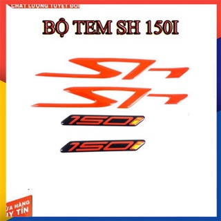 TEM NỔI CHỮ SH 150I ( KEO ĐỎ)