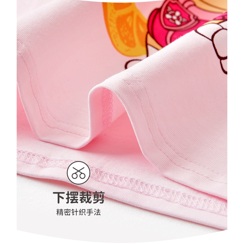 Bộ 2 Áo Thun Ba Lỗ Bằng Cotton Nguyên Chất In Hình PAW PATROL Dễ Thương Thời Trang Xuân Thu Cho Bé Gái