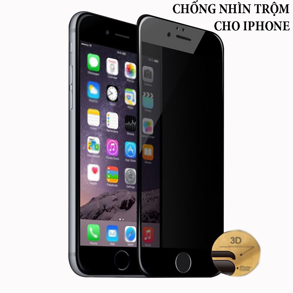 Kính cường lực chống nhìn trộm cho iphone 12 pro max, 13 pro, 14 promax, XR, Xsmax, Promax Cao cấp