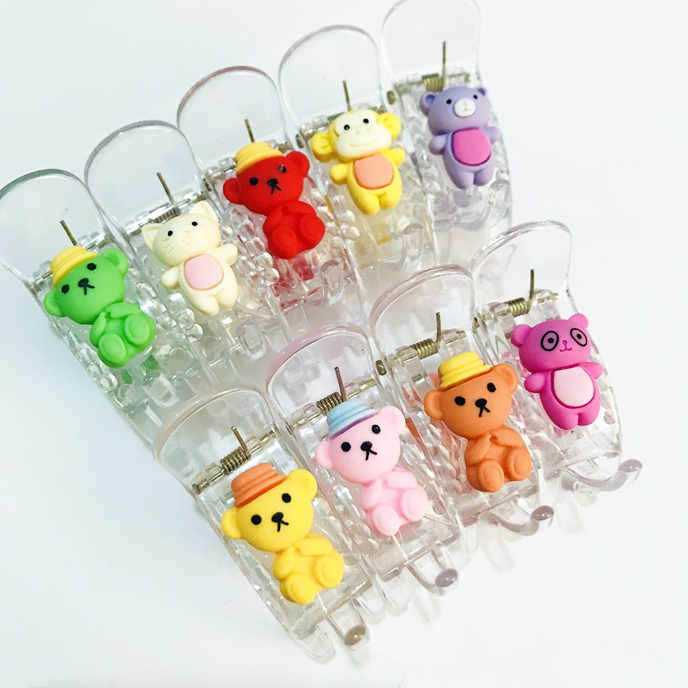 Kẹp càng cua (gấp tóc) 3 răng hoạt hình icon xinh xắn DTonline (ngẫu nhiên) THUNEW