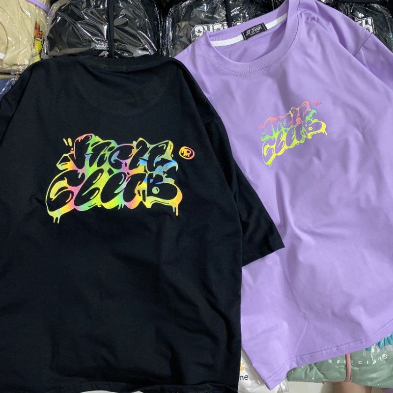 Áo Thun Phản Quang  Hình thật B'teen tay lỡ unisex 7 màu