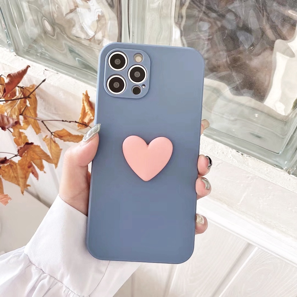 Ốp Điện Thoại Cho Iphone 11 12 13 8 7 plus 8 7 11 13 Pro Max X Xs Max XR SE 202012 Ốp Điện Thoại Silicone Mềm Màu Kẹo Ngọt Xinh Xắn Cho pro max