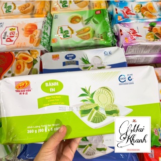 BÁNH IN NHÂN TRÀ XANH TÂN HUÊ VIÊN 360g 6 cái