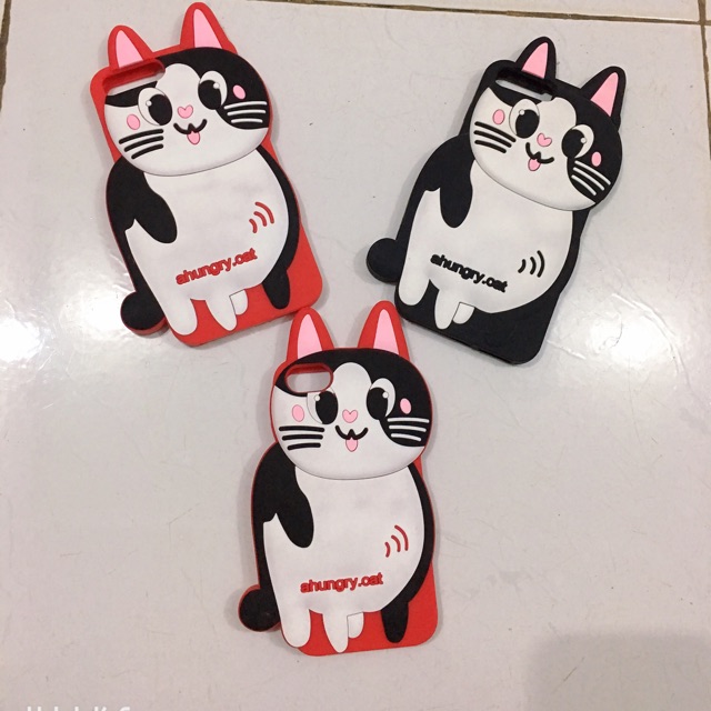 Ốp Mèo Cao Su cực yêu ip 6/7/8/Plus