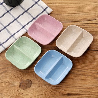 Chén Đựng Nước Chấm Gia Vị Nhựa Lúa Mạch 2 Ngăn
