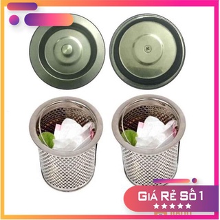 Lọc rác bồn rửa chén bằng inox không gỉ, Lọc rác bồn rửa bát kèm nắp đậy bồn rửa bát