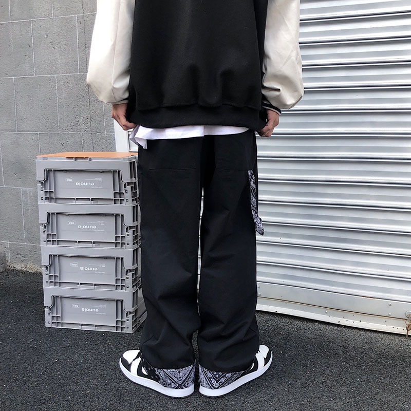 Quần Dài In Hoa Thiết Kế Trẻ Trung Năng Động 196351Quần Dài Ống Rộng Phong Cách Harajuku Hàn Quốc | BigBuy360 - bigbuy360.vn