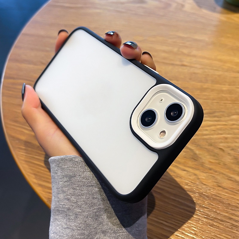 Ốp Điện Thoại Mềm Nhám Trong Suốt Chống Sốc Màu Kẹo Cho iphone 15 14 13 12 11 pro max xs xr x 8 7 plus + se 2020