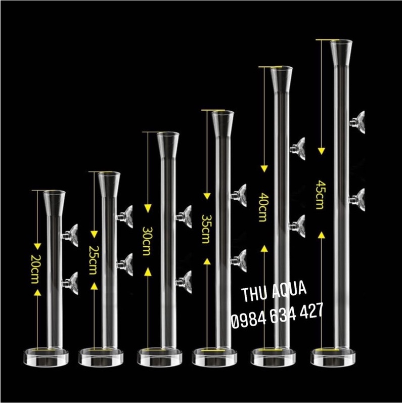 ỐNG THỦY TINH CHO CÁ TÉP ĂN+CHÉN CHO TÉP ĂN