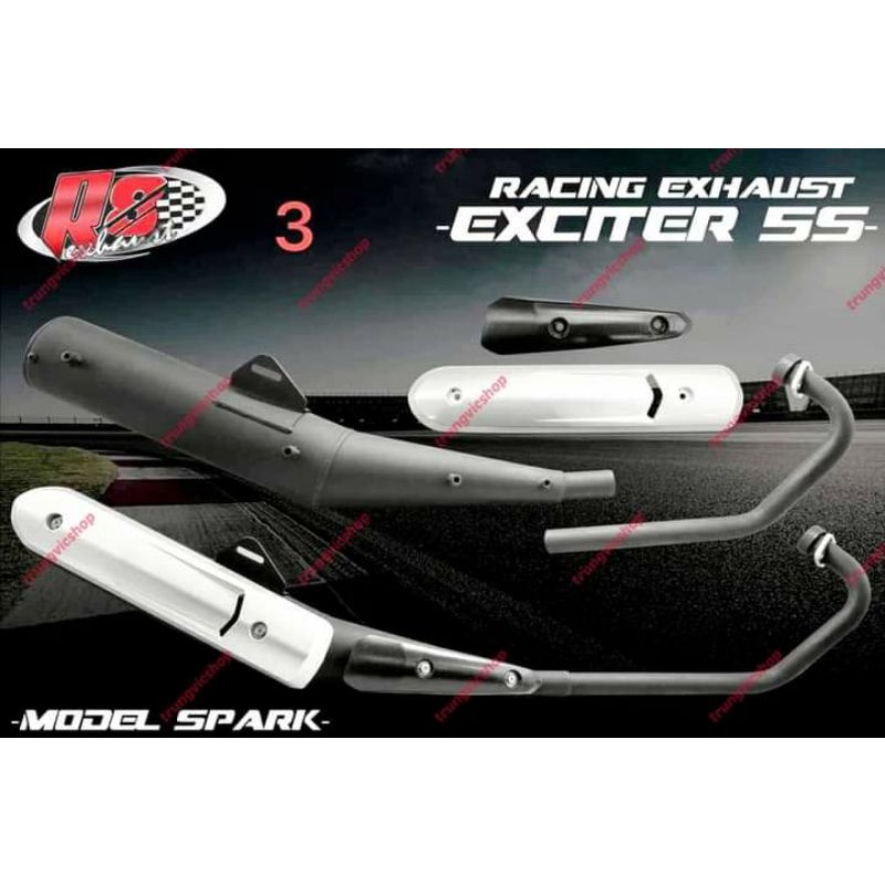 Pô R8 kiểu Spark dành cho Ex 135 4s - 5s - Sirius