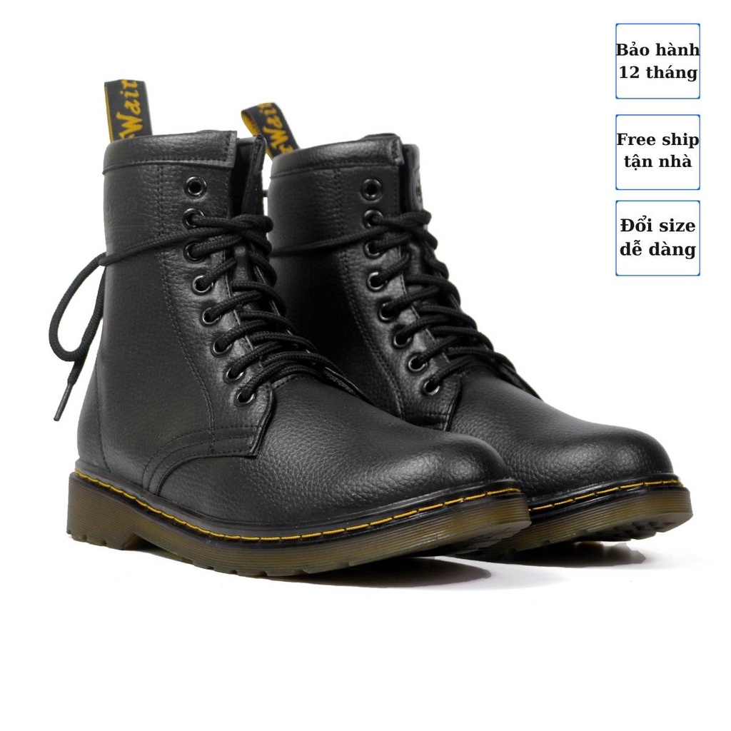 Giày Boots Dr.1460 Nhám đen cao cổ full size 35-&gt;44