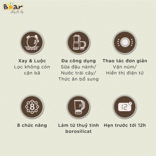 Máy làm sữa hạt Bear PBJ-B10U5