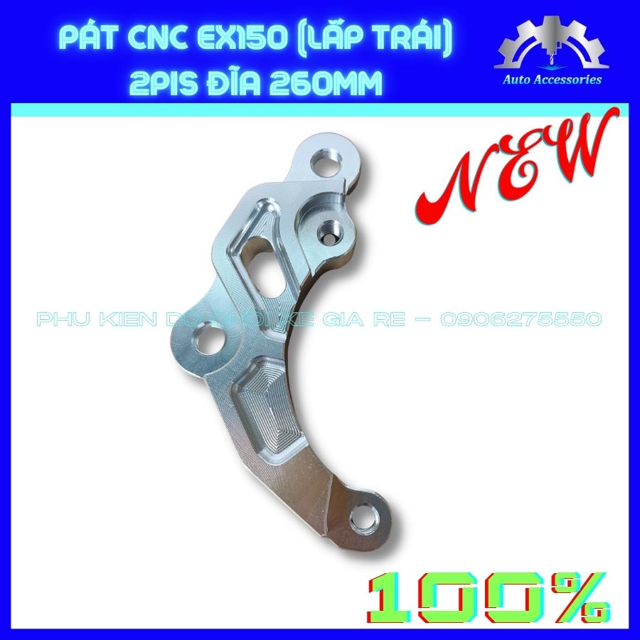 PÁT CNC Pát Trước Exciter 150 Ex150 lắp Trái Dành xe lên 2 đĩa Trước heo Nissin Brcmbe Adelin 2piston đi đĩa size 260mm
