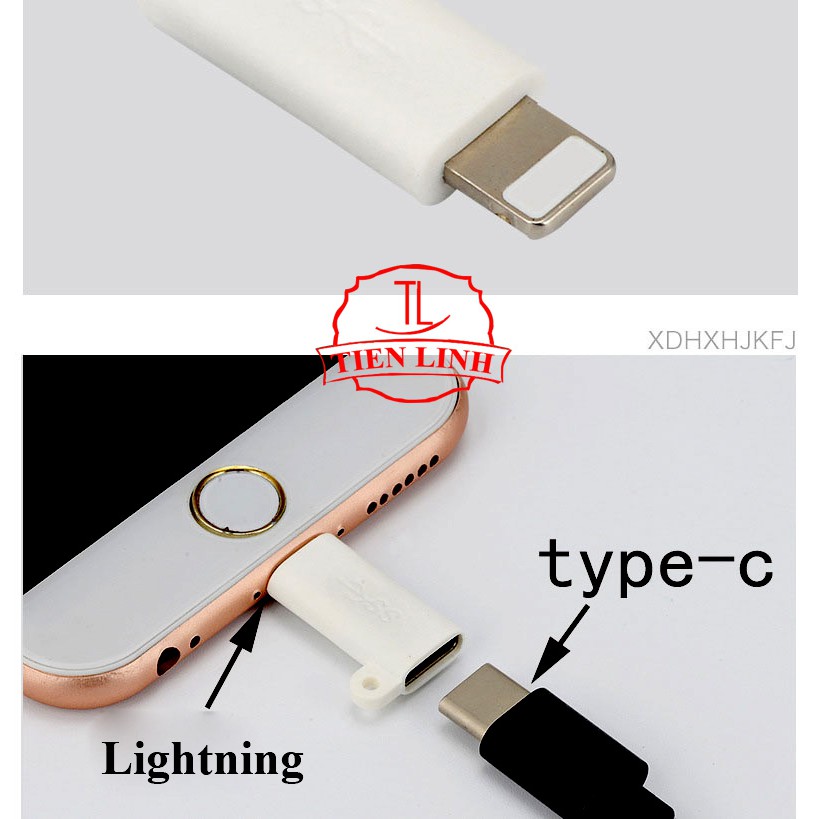 Đầu Chuyển Đổi Từ Type C sang Iphone (Lightning)