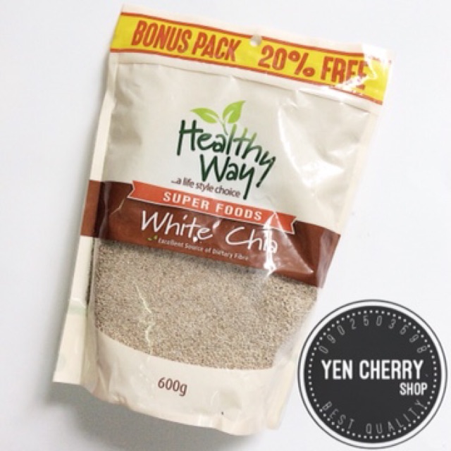 Hạt chia trắng Healthy Way white Chia 600g Bonus Pack