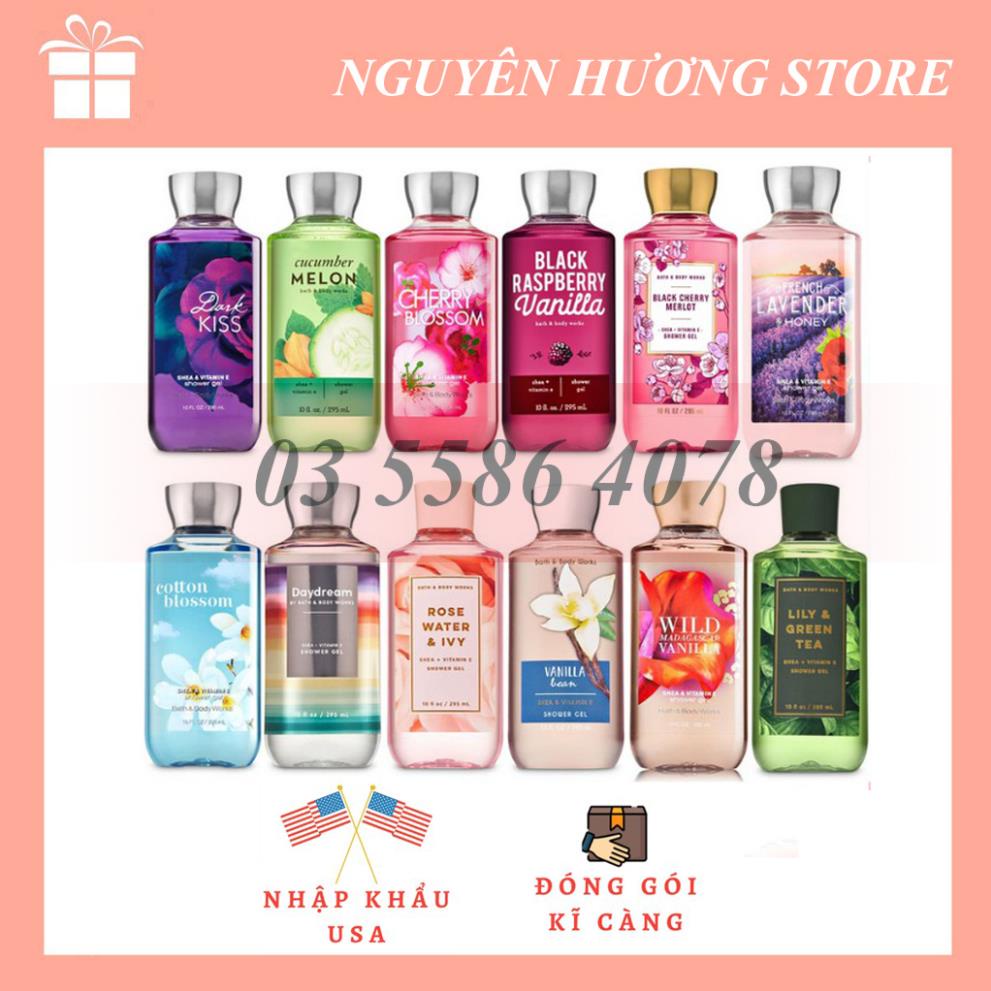 [Đủ Mùi] Sữa Tắm Toàn Thân Bath And Body Works Body Shower Gel (295ml)