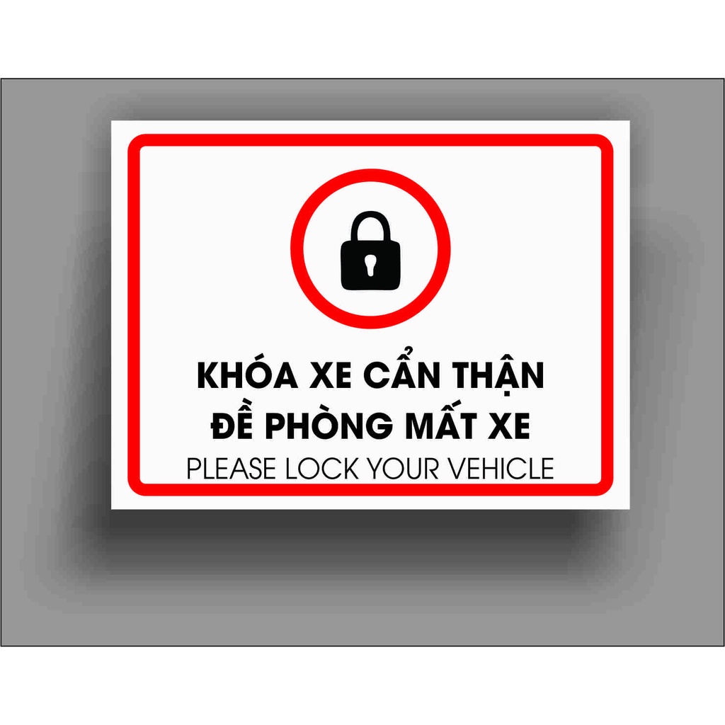 Khóa xe cẩn thận đề phòng mất xe
