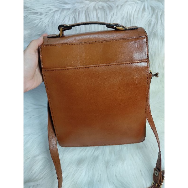 Túi đeo chéo da thật