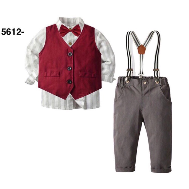 SP003189 Áo sơ mi, gile vest, quần kaki, dây yếm cho bé, hàng chuẩn đẹp
