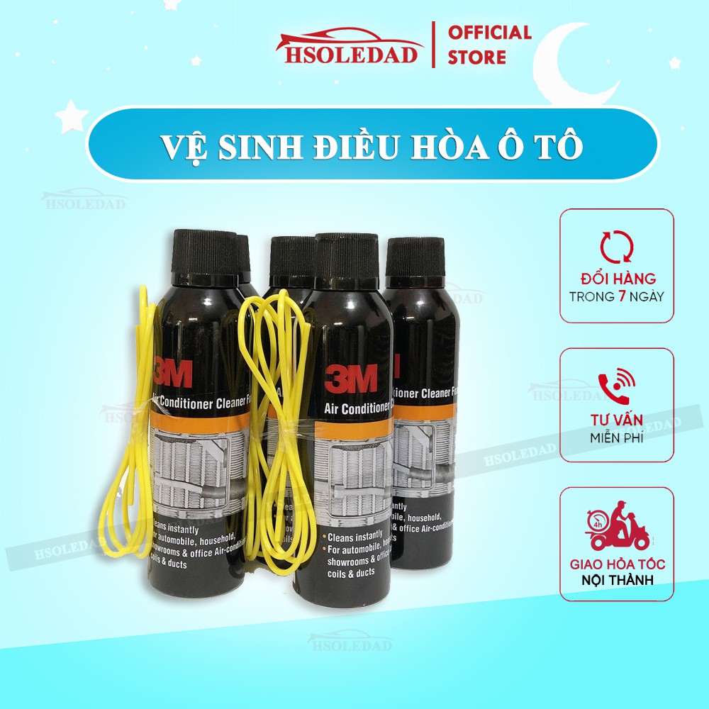 Chai vệ vinh hệ thống điều hòa Ô Tô 3M Air Conditioner Cleaner Foam