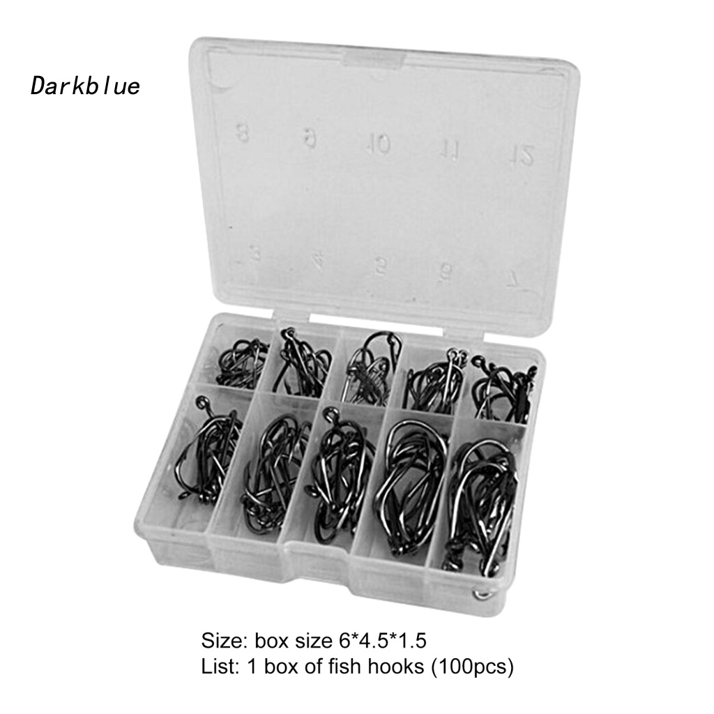 Bộ 100 Móc Câu Cá Chất Lượng Cao