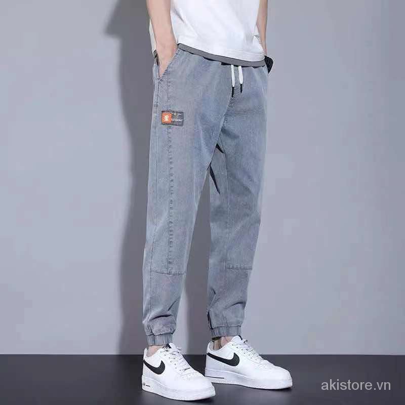 Quần jean jogger cỡ lớn S-5XL thời trang Hàn Quốc cá tính cho nam | BigBuy360 - bigbuy360.vn
