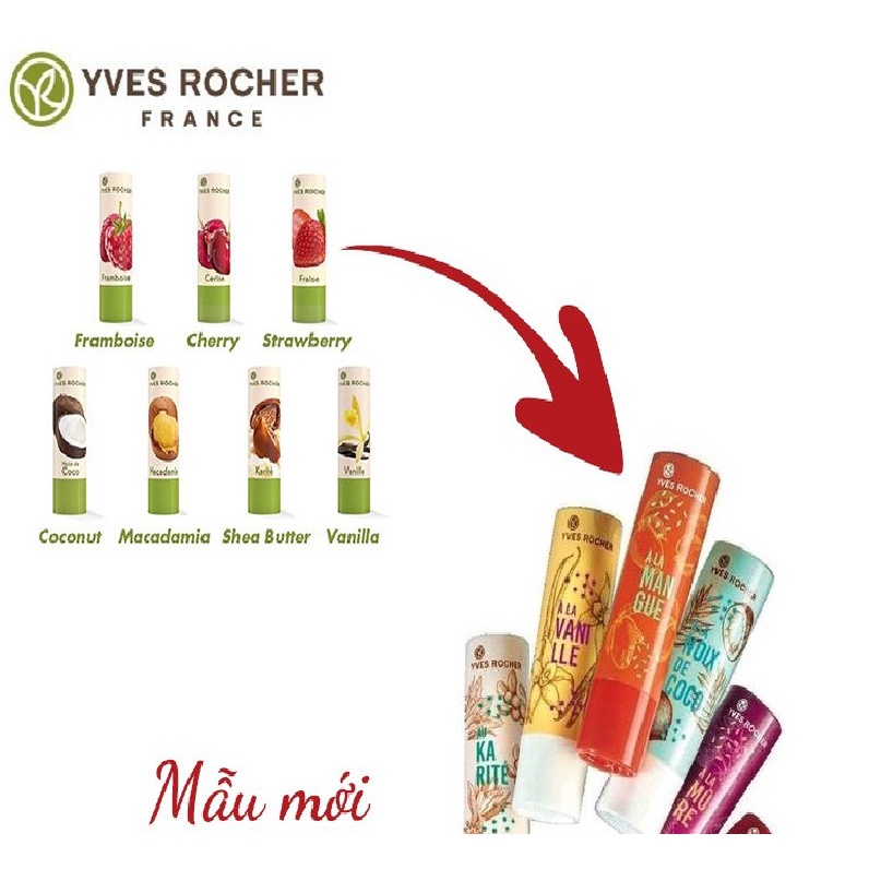 Son dưỡng môi Yves Rocher Lip Balm 4,8g (không màu/có màu)